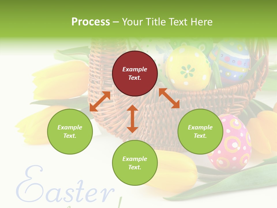 Yellow Leaf Posy PowerPoint Template