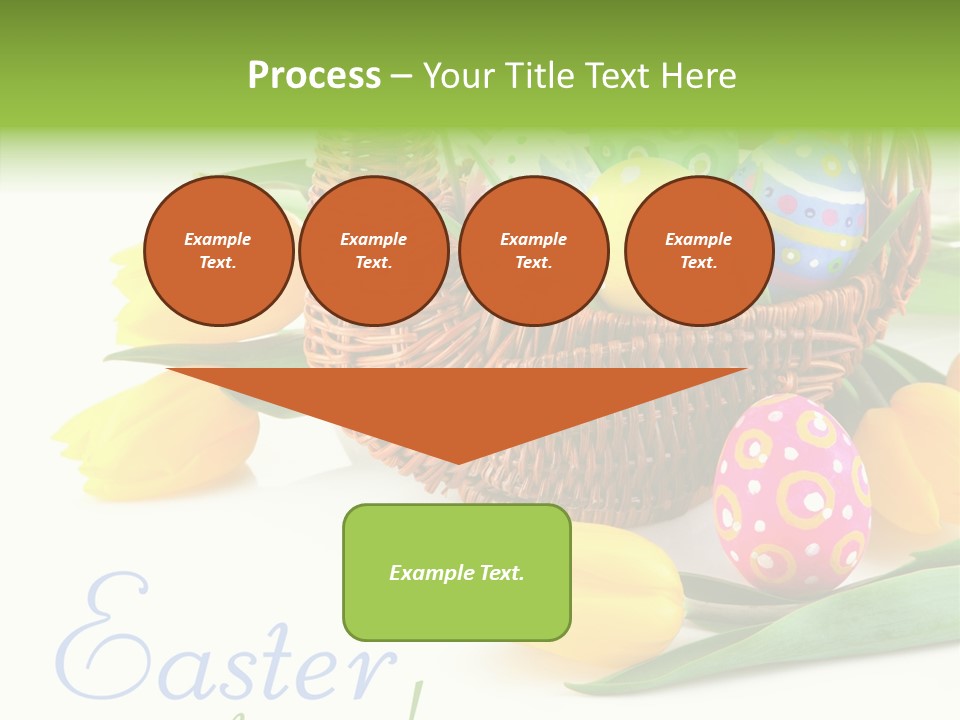 Yellow Leaf Posy PowerPoint Template