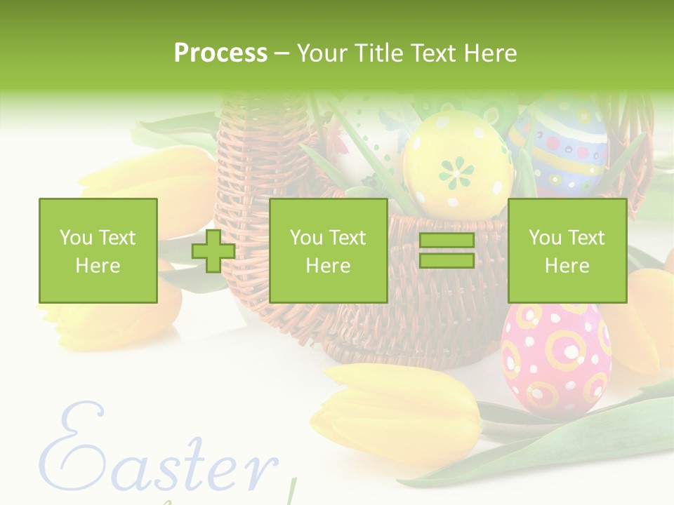 Yellow Leaf Posy PowerPoint Template