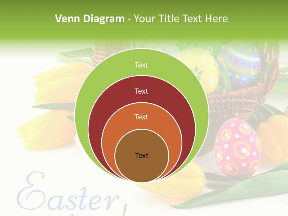 Yellow Leaf Posy PowerPoint Template