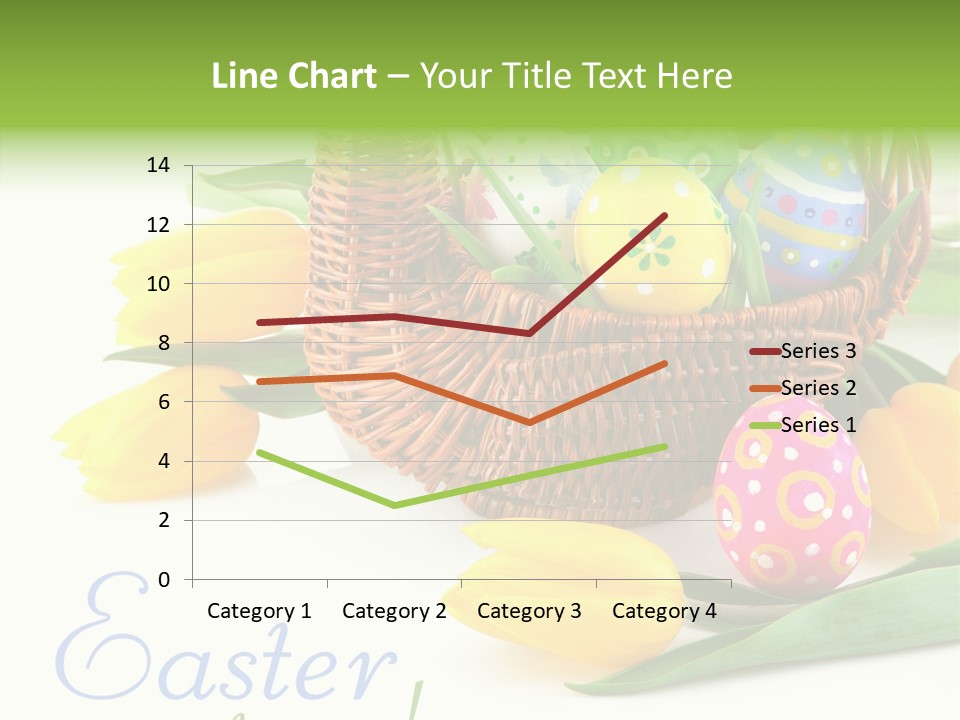 Yellow Leaf Posy PowerPoint Template