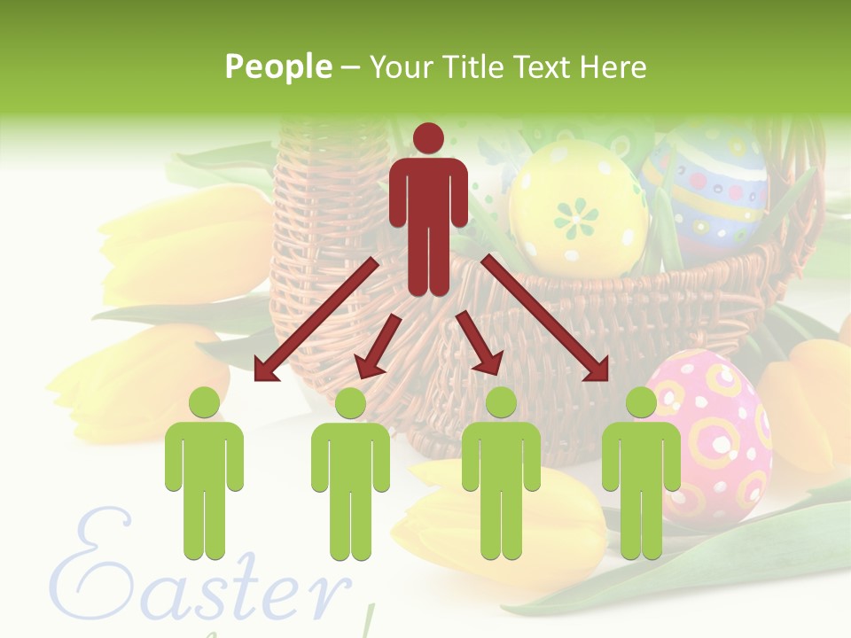 Yellow Leaf Posy PowerPoint Template