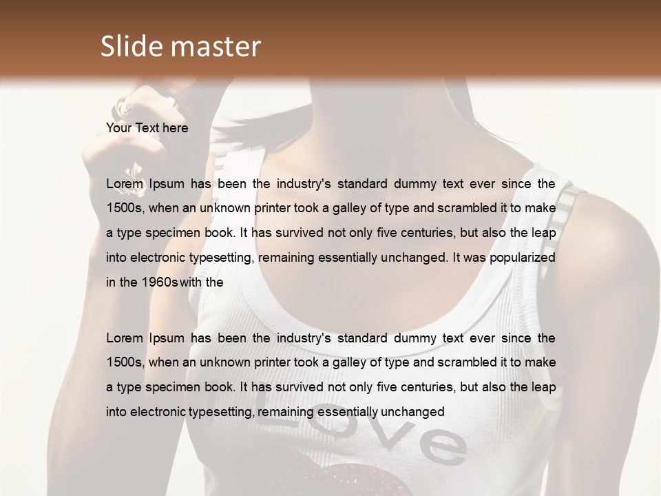 Makeup Lifestyle Gloss PowerPoint Template