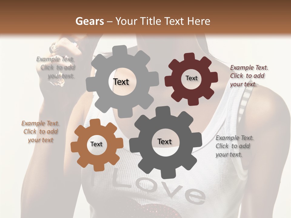 Makeup Lifestyle Gloss PowerPoint Template