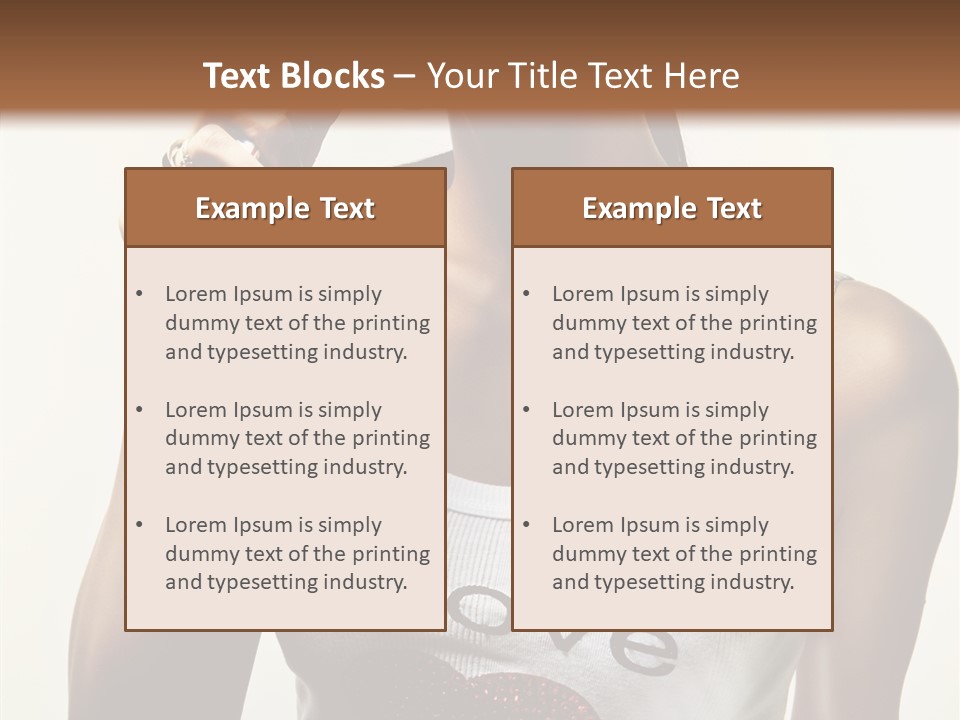 Makeup Lifestyle Gloss PowerPoint Template