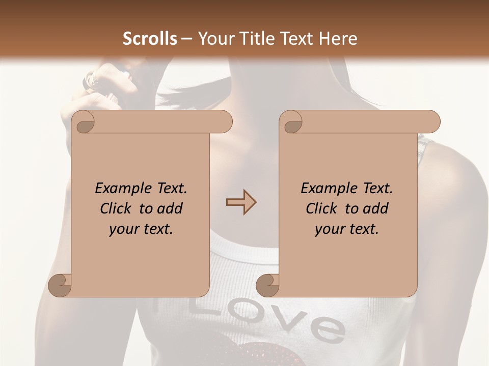Makeup Lifestyle Gloss PowerPoint Template