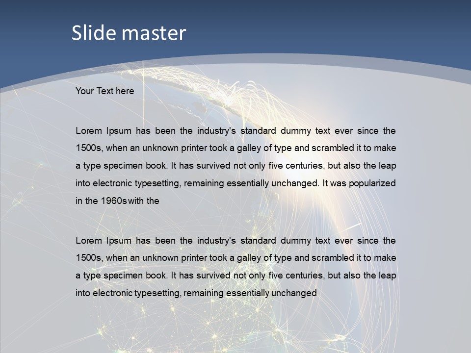 Continent Global Panama PowerPoint Template