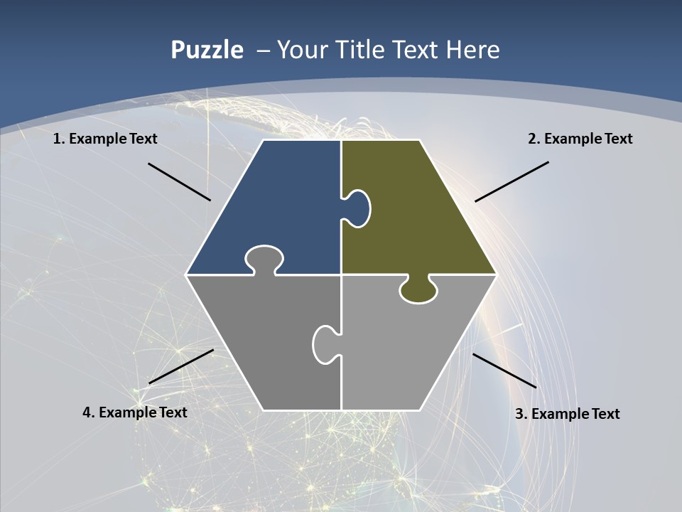 Continent Global Panama PowerPoint Template