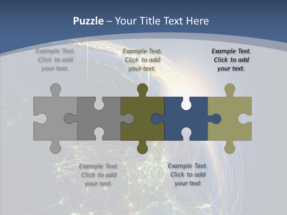 Continent Global Panama PowerPoint Template