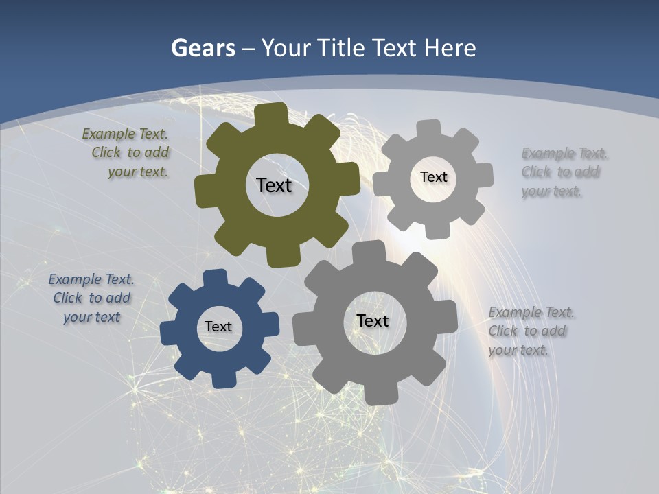 Continent Global Panama PowerPoint Template
