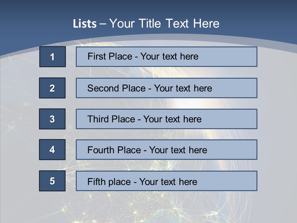 Continent Global Panama PowerPoint Template