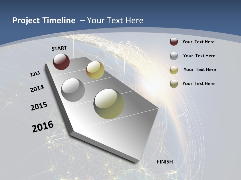 Continent Global Panama PowerPoint Template