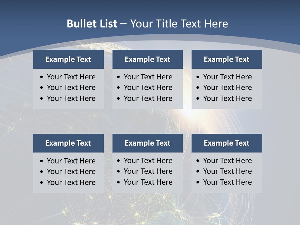 Continent Global Panama PowerPoint Template