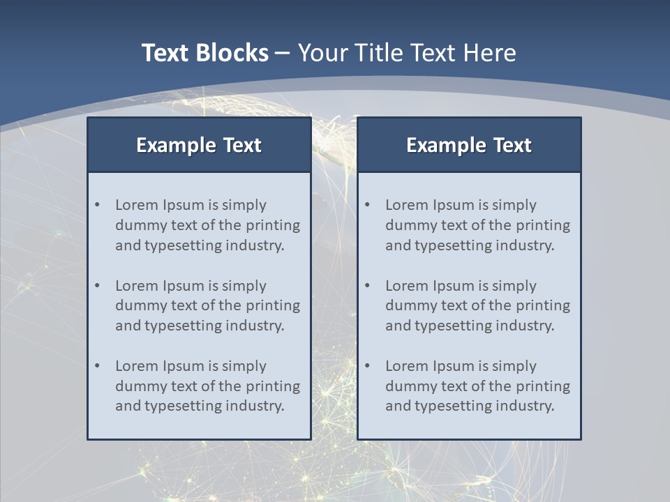 Continent Global Panama PowerPoint Template