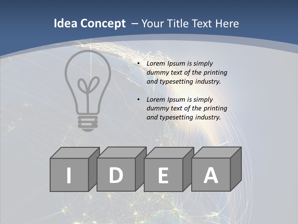 Continent Global Panama PowerPoint Template