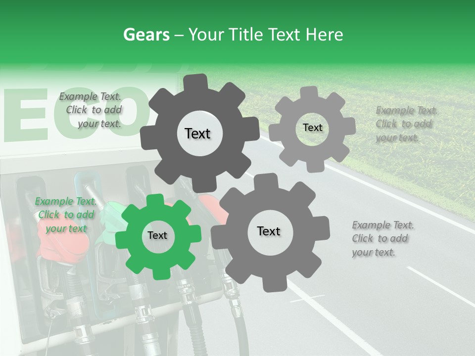 Pump Automobile Transport PowerPoint Template