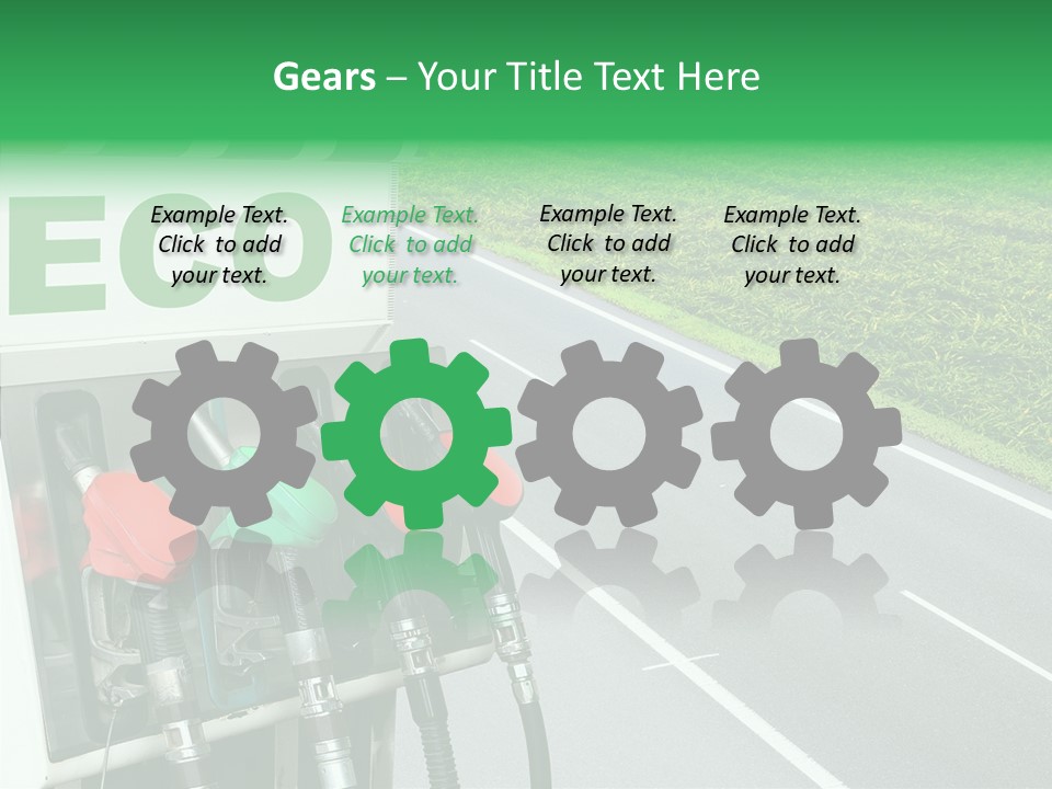 Pump Automobile Transport PowerPoint Template