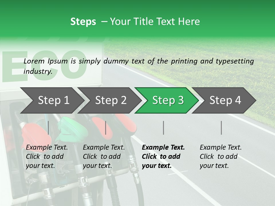 Pump Automobile Transport PowerPoint Template