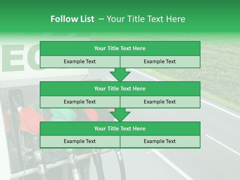 Pump Automobile Transport PowerPoint Template