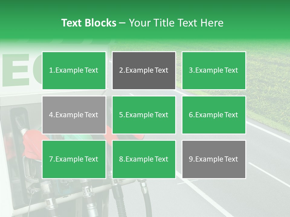 Pump Automobile Transport PowerPoint Template
