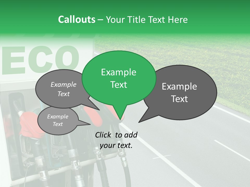 Pump Automobile Transport PowerPoint Template