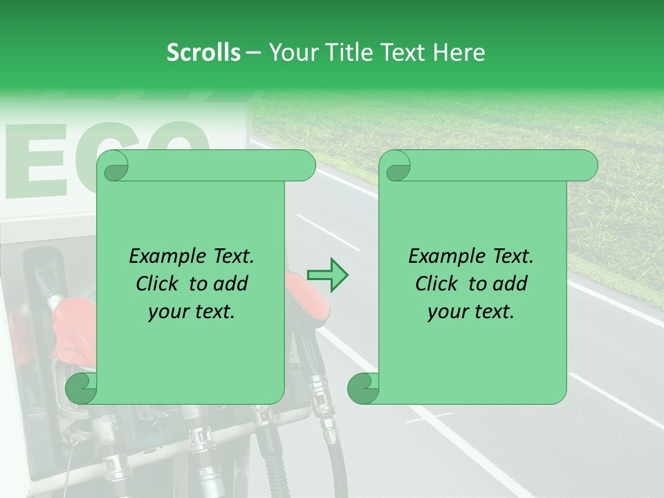 Pump Automobile Transport PowerPoint Template