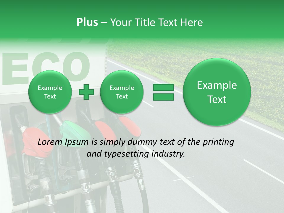 Pump Automobile Transport PowerPoint Template