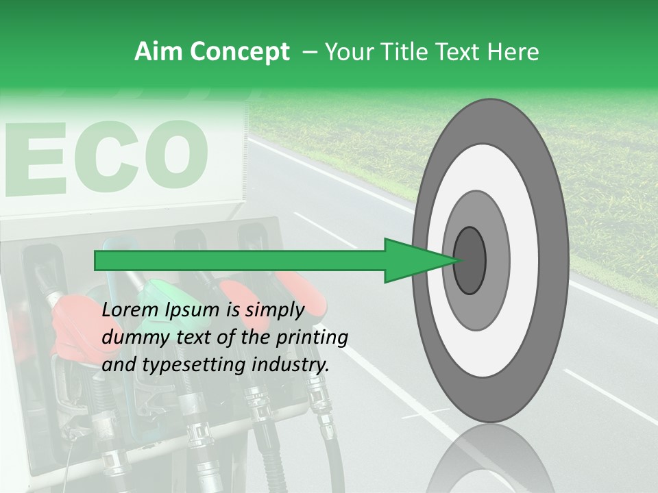 Pump Automobile Transport PowerPoint Template