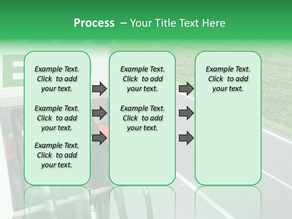 Pump Automobile Transport PowerPoint Template