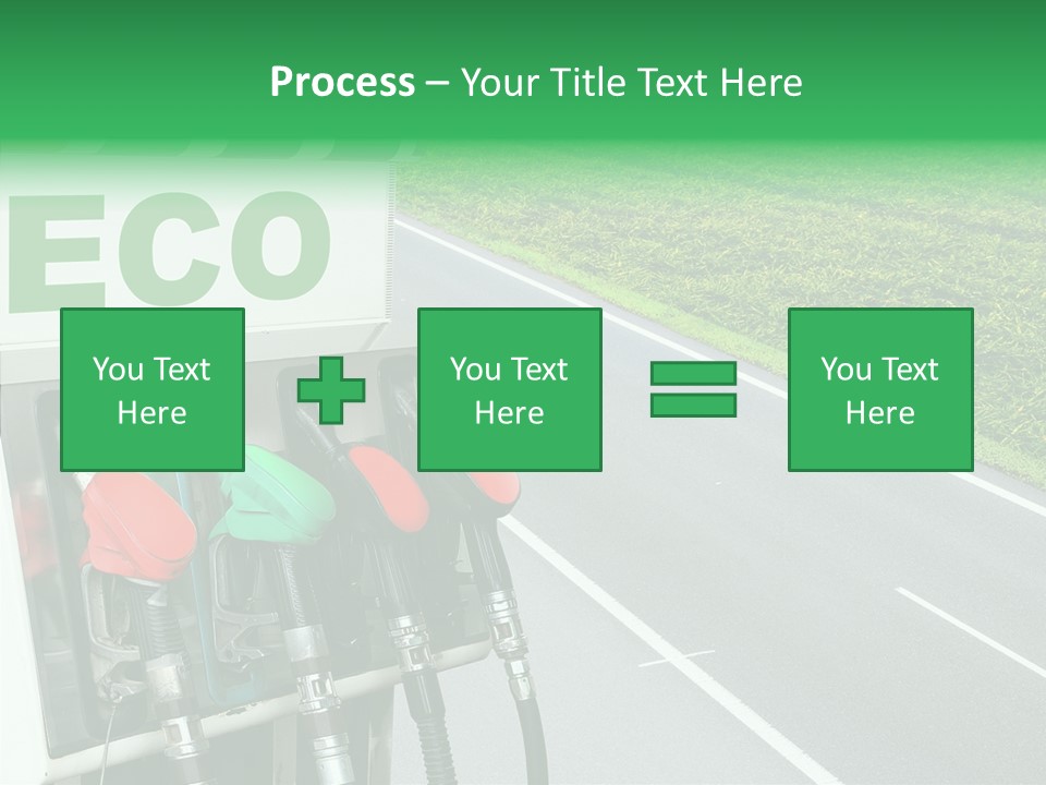Pump Automobile Transport PowerPoint Template