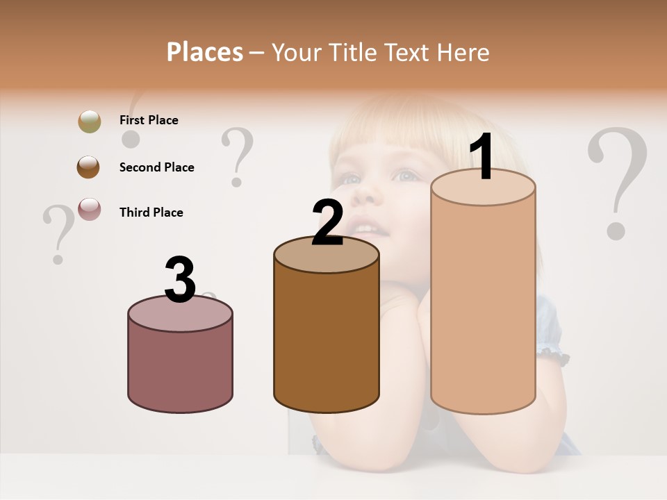 Uncertain Girl People PowerPoint Template