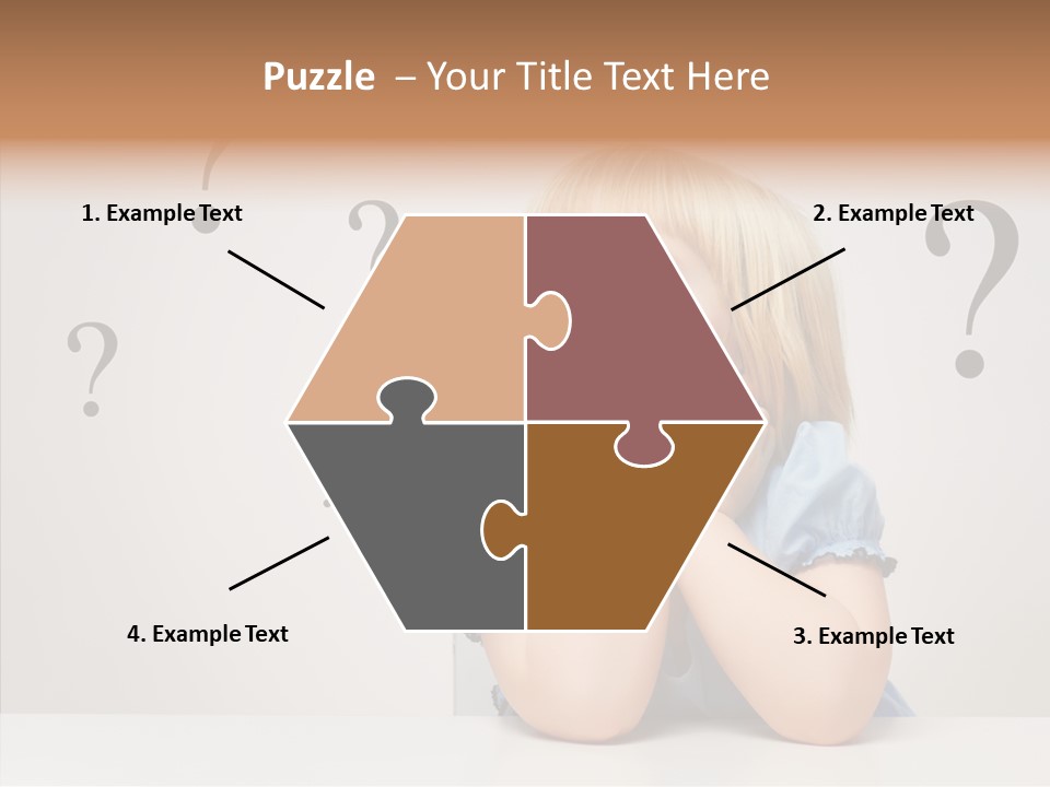 Uncertain Girl People PowerPoint Template