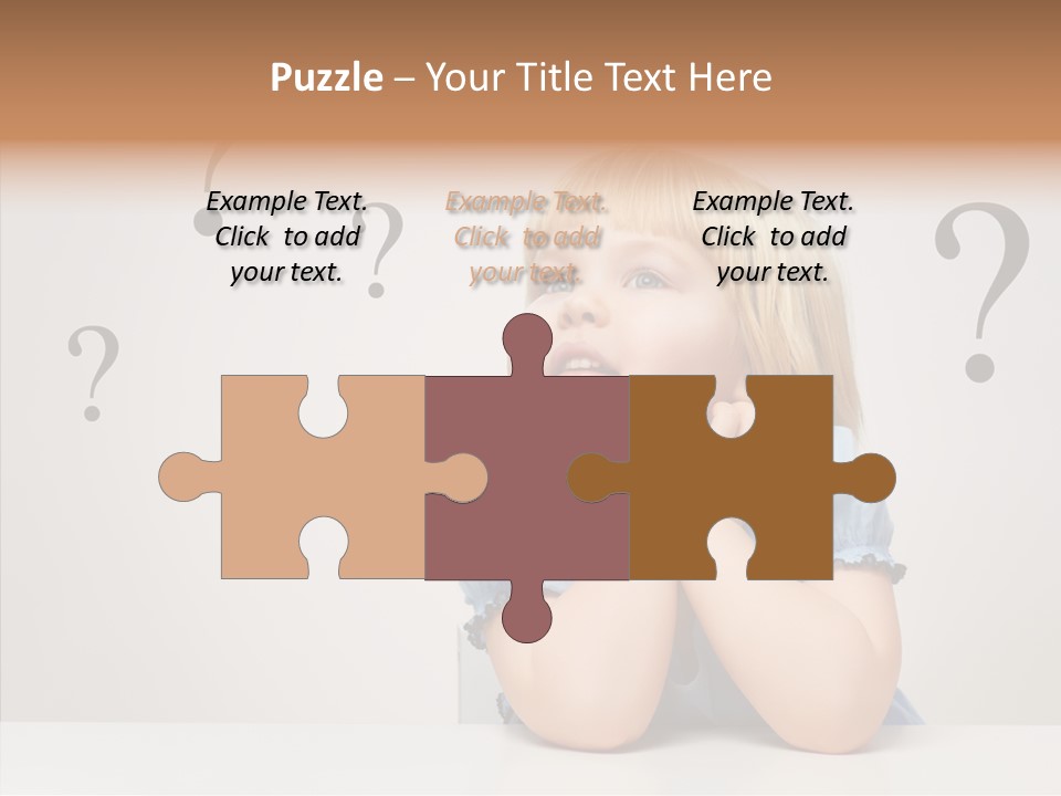 Uncertain Girl People PowerPoint Template