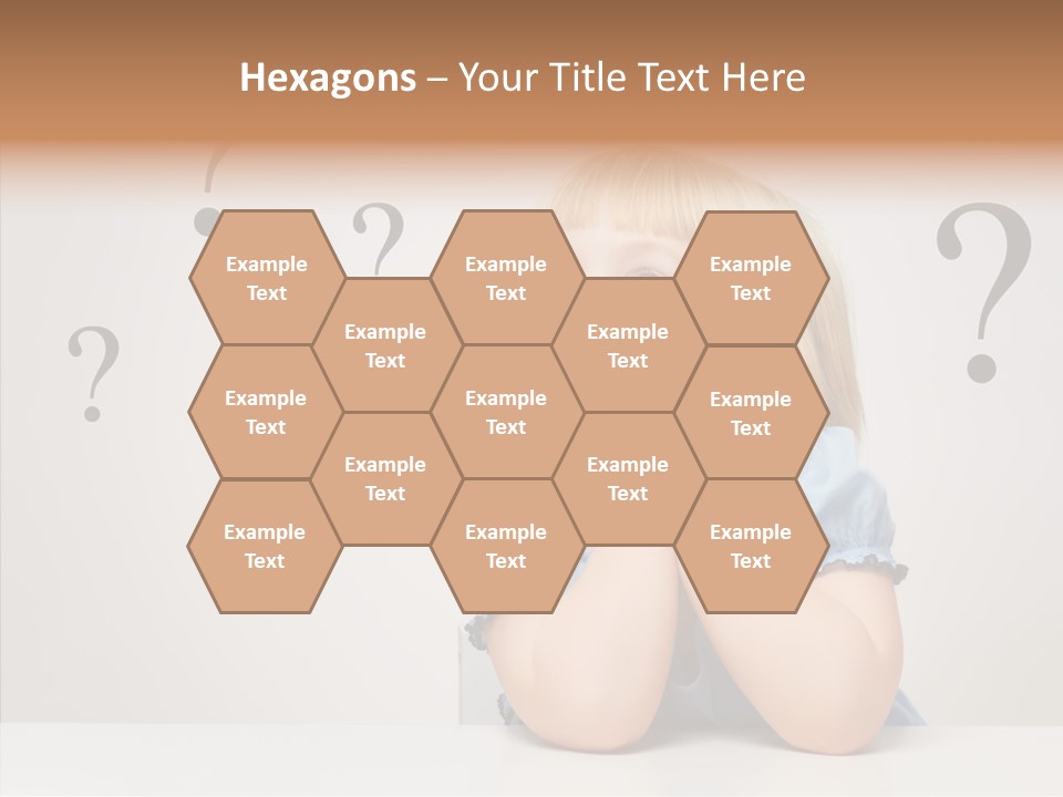 Uncertain Girl People PowerPoint Template