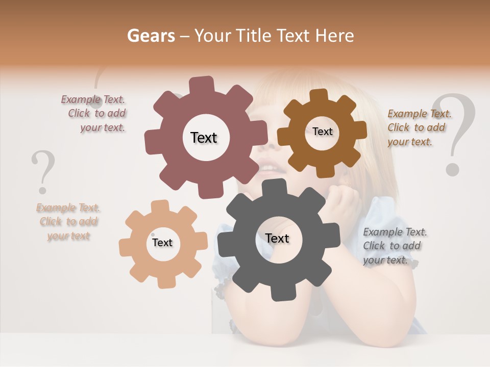 Uncertain Girl People PowerPoint Template