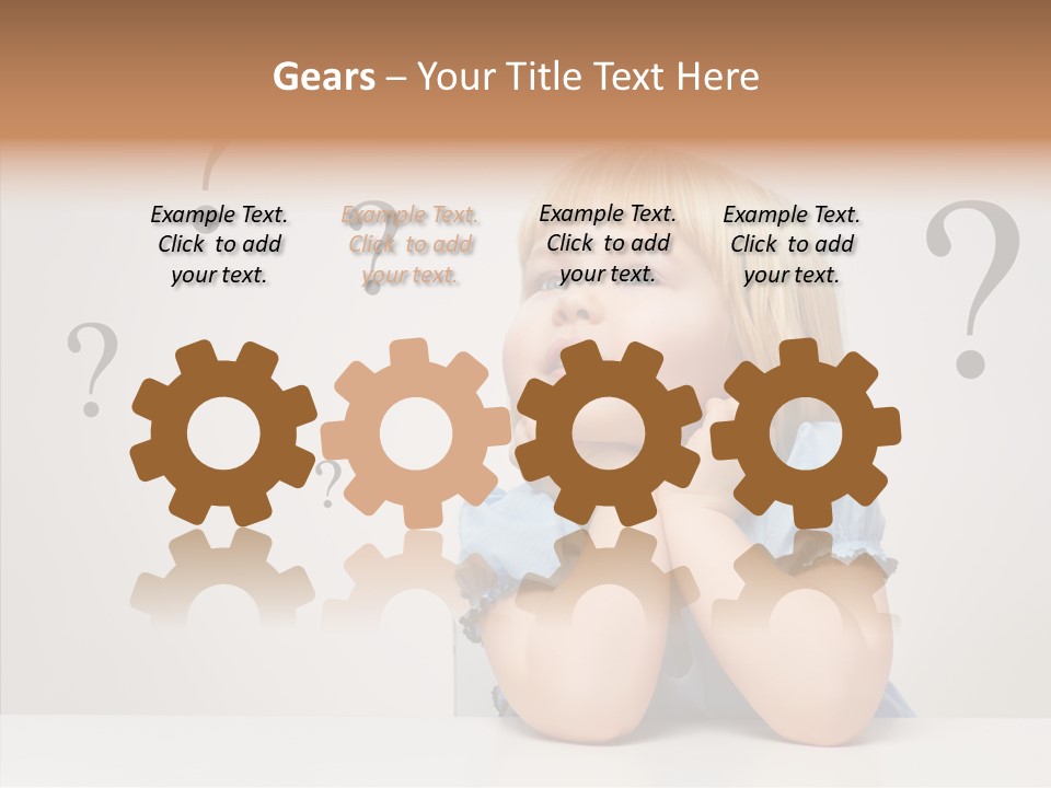 Uncertain Girl People PowerPoint Template