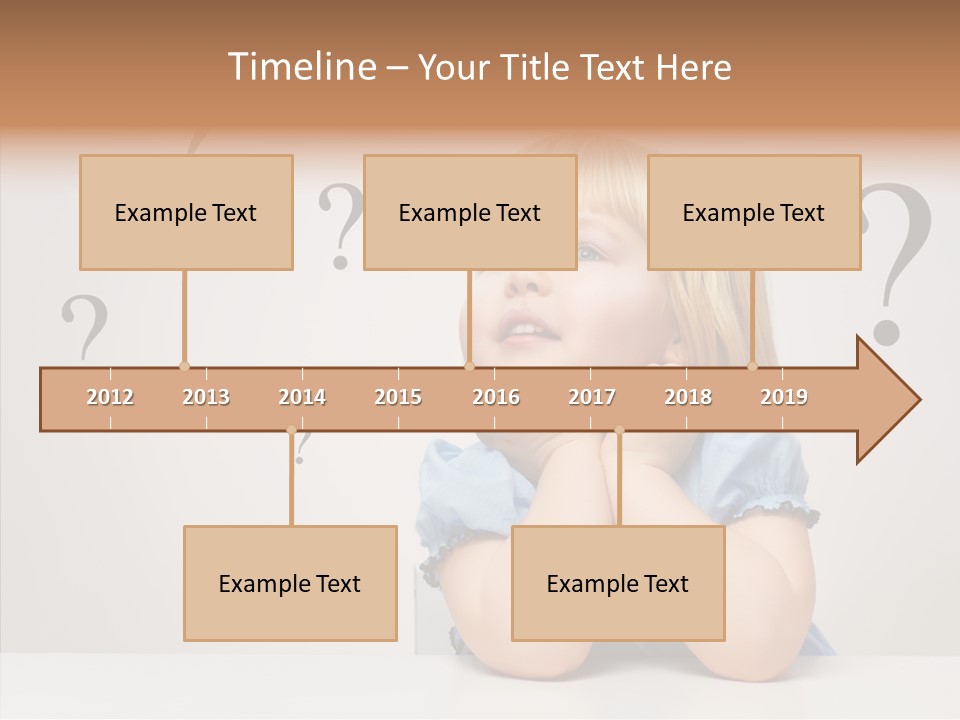 Uncertain Girl People PowerPoint Template