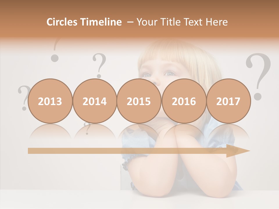Uncertain Girl People PowerPoint Template