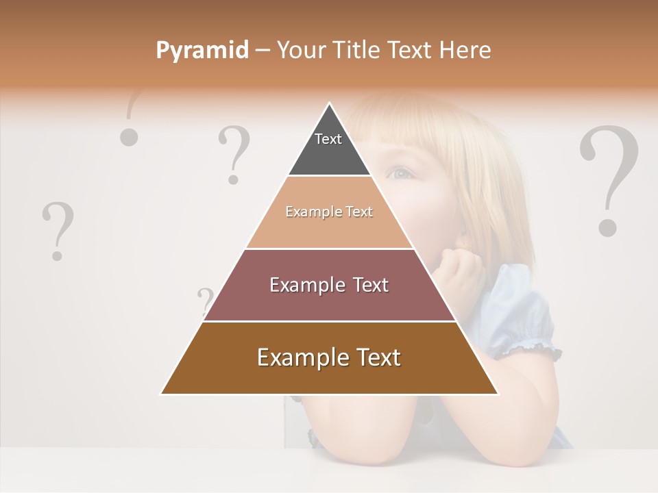 Uncertain Girl People PowerPoint Template