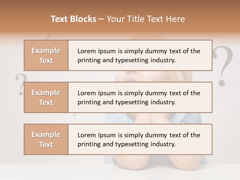 Uncertain Girl People PowerPoint Template