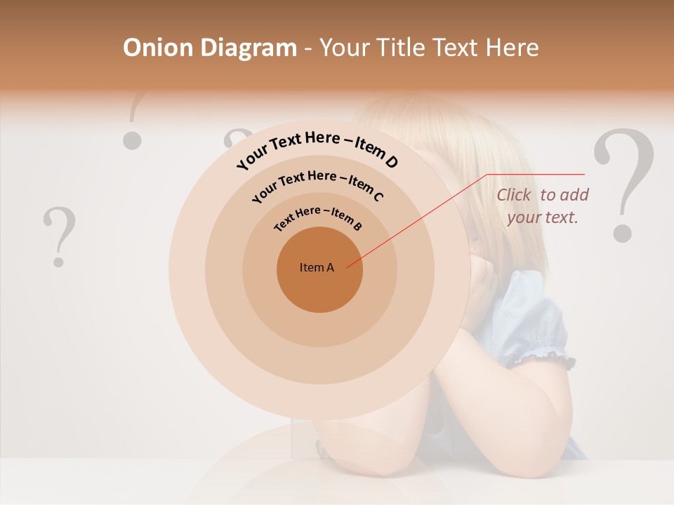 Uncertain Girl People PowerPoint Template