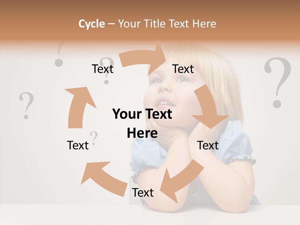 Uncertain Girl People PowerPoint Template