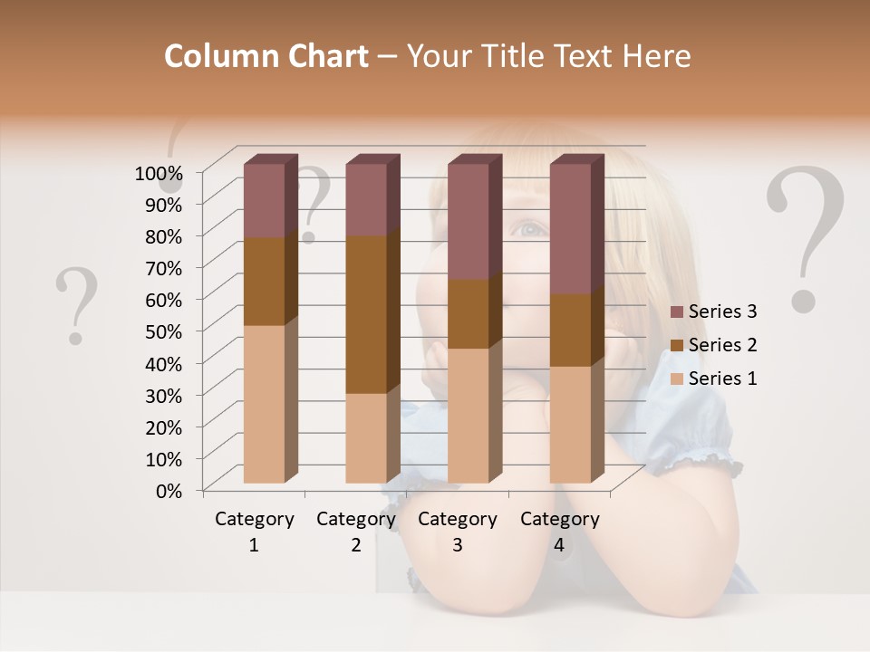 Uncertain Girl People PowerPoint Template