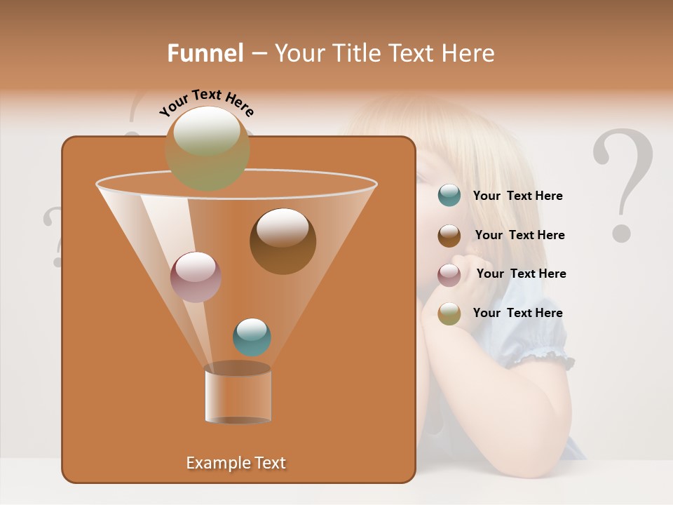 Uncertain Girl People PowerPoint Template