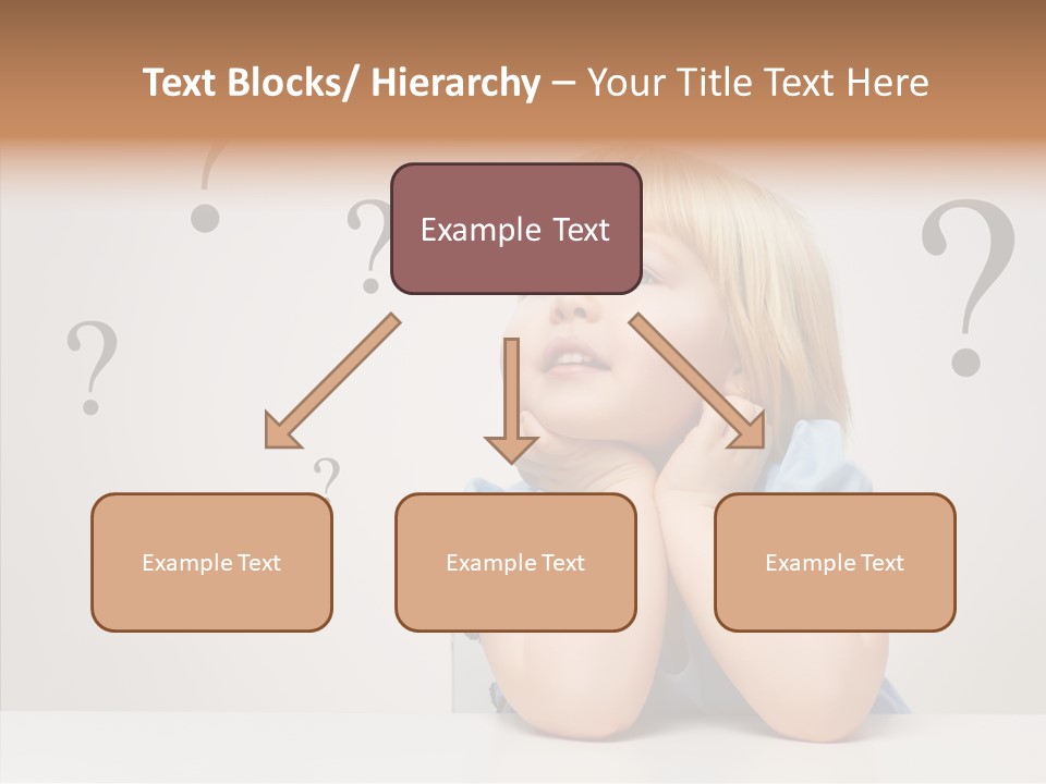 Uncertain Girl People PowerPoint Template