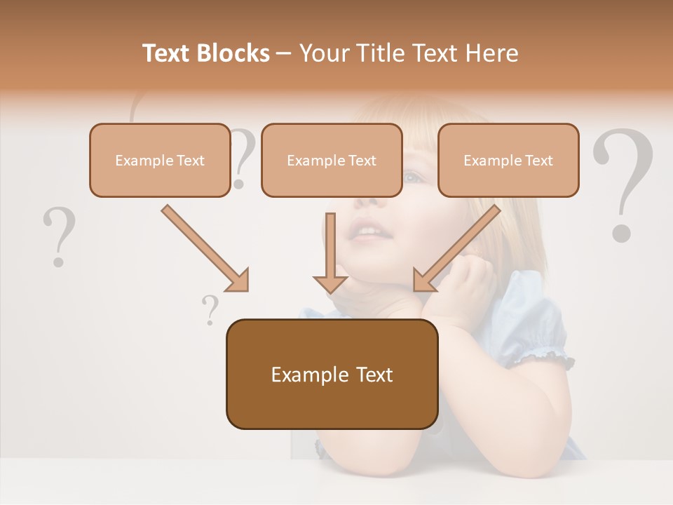 Uncertain Girl People PowerPoint Template