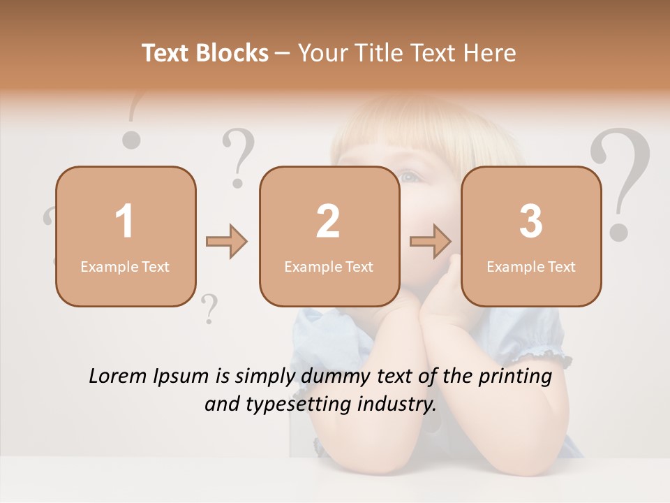 Uncertain Girl People PowerPoint Template