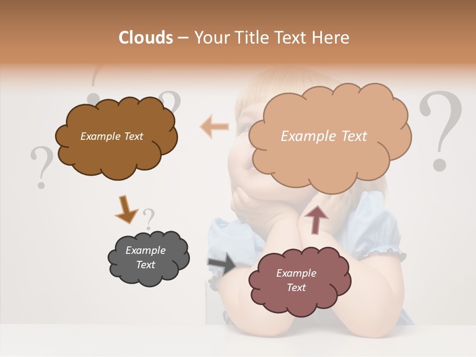 Uncertain Girl People PowerPoint Template