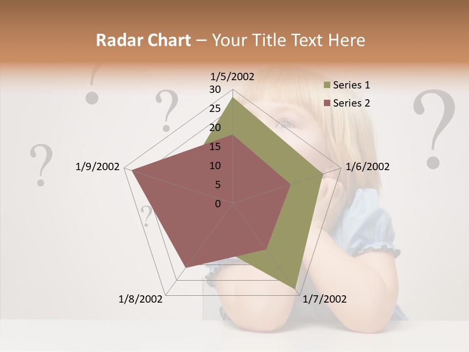 Uncertain Girl People PowerPoint Template
