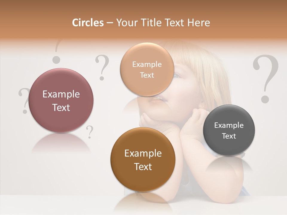 Uncertain Girl People PowerPoint Template